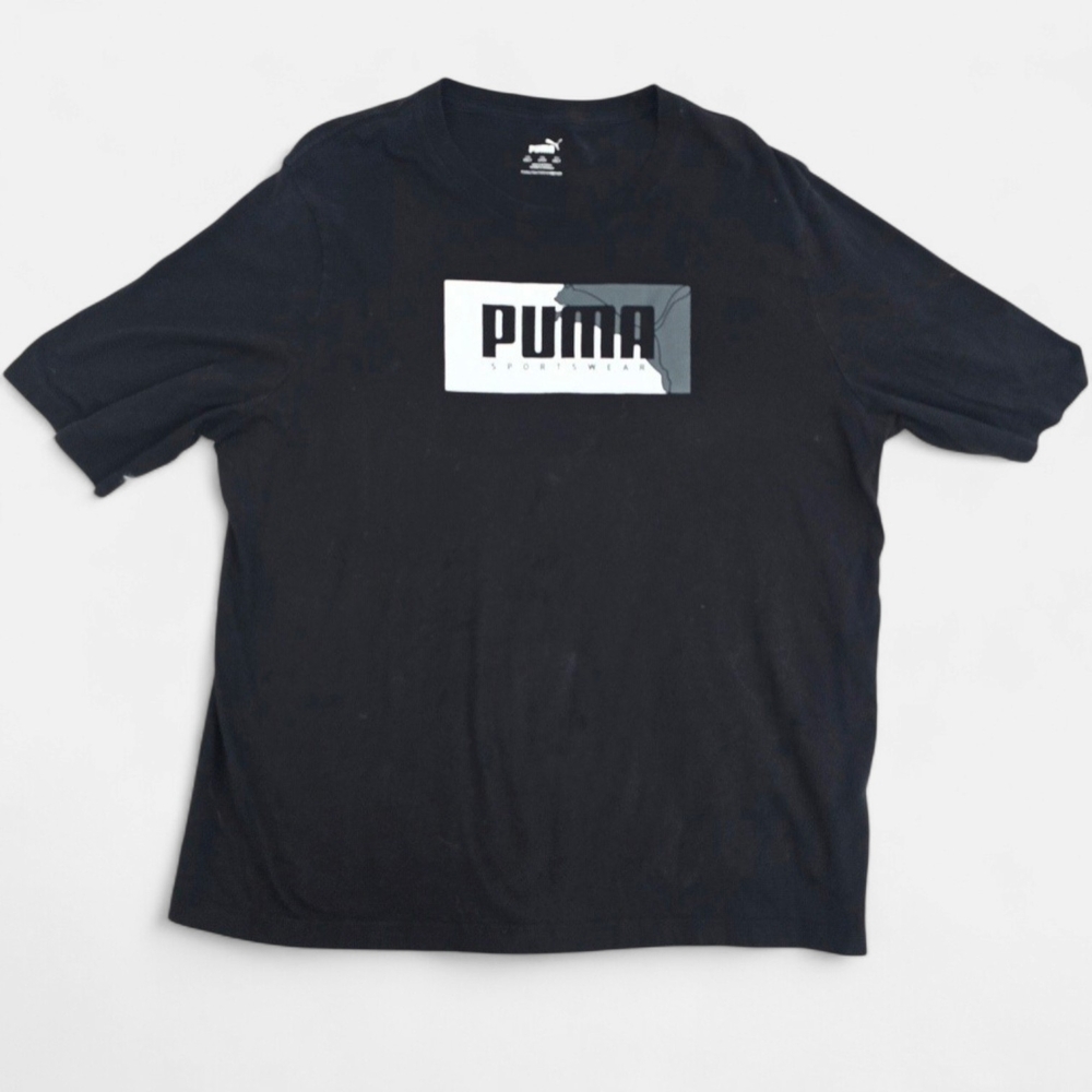 PUMA Sportswear Logo Men's Black T-Shirt